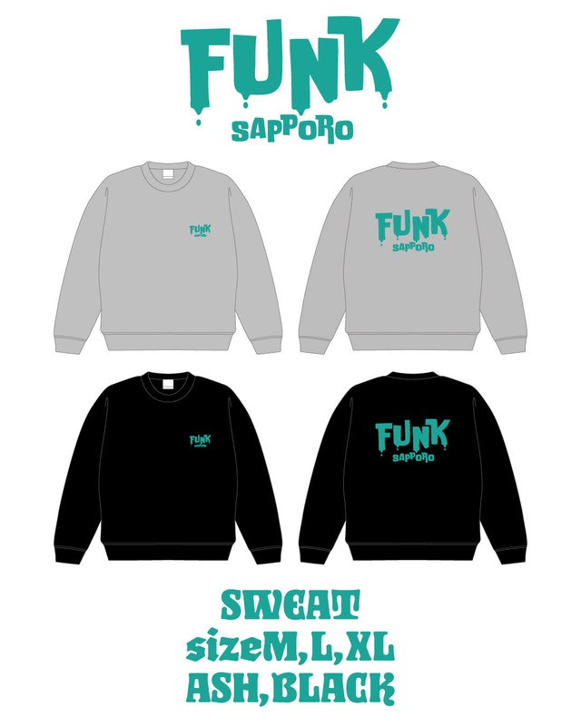 【-11/5まで受注販売】FUNK logo SWEAT