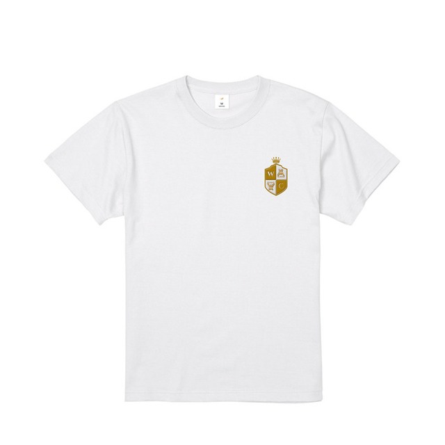 WIGGLE CREST Embroidered Tee -White-　[T0005]