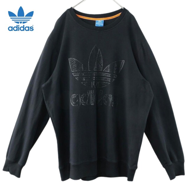 【adidas】アディダス スウェット でかロゴ ジーンズ