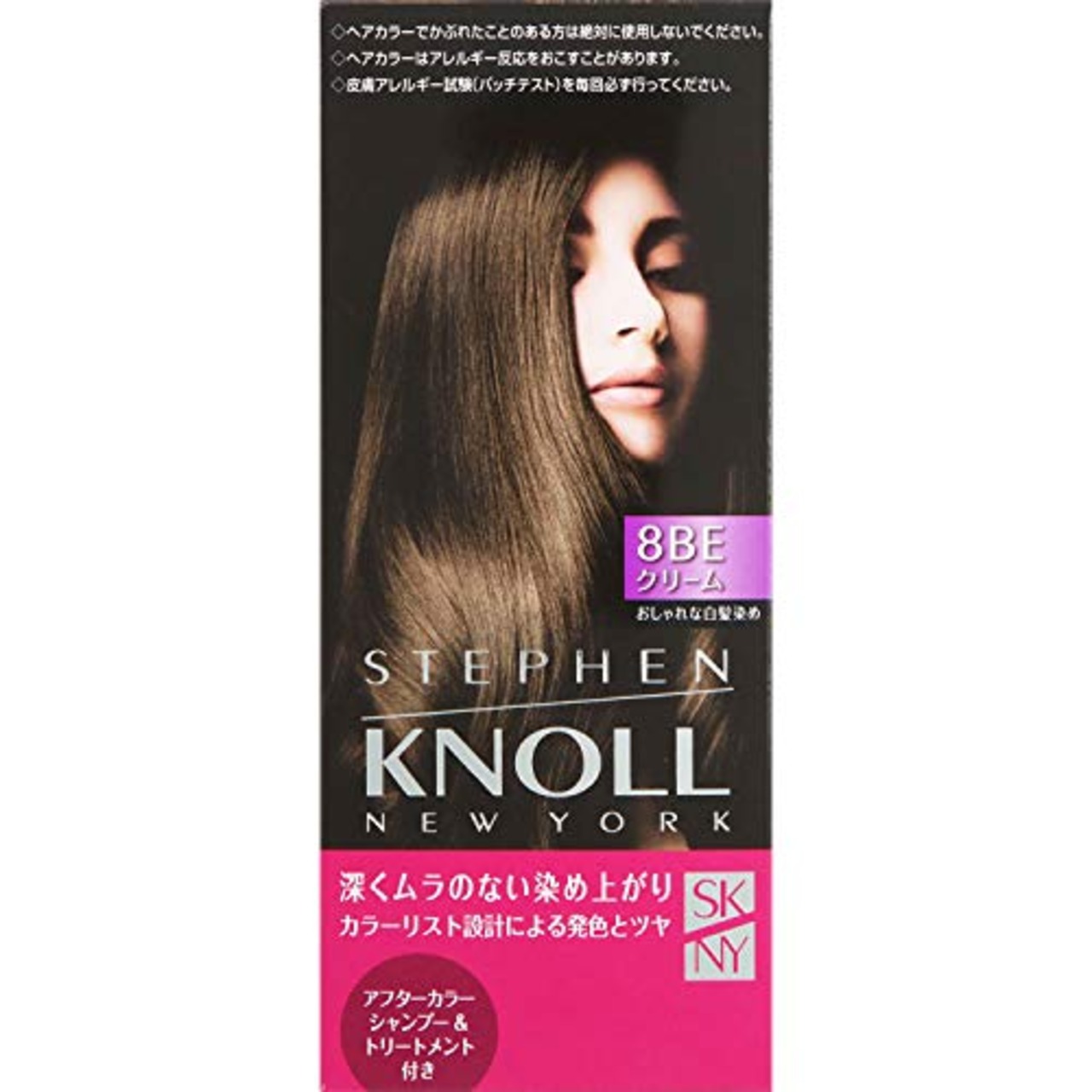 STEPHEN KNOLL(スティーブン ノル) 【医薬部外品】カラークチュール クリームヘアカラー 白髪染め 8BE ピュアベージュブラウン 1個 (x 1)