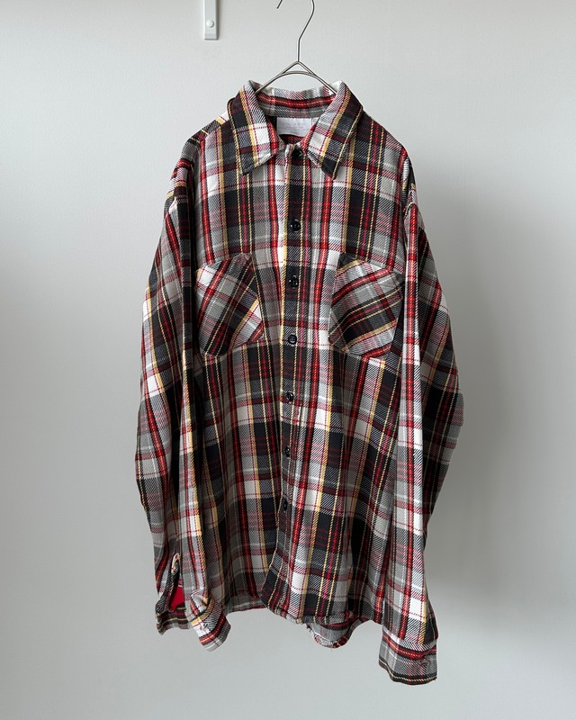 -Sears- Vintage 80-90s XL Flannel Check Shirt