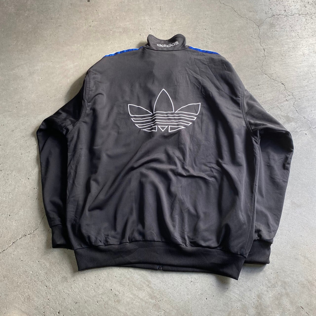 90年代 adidas アディダス トレフォイルロゴ 刺繍 グラデーション