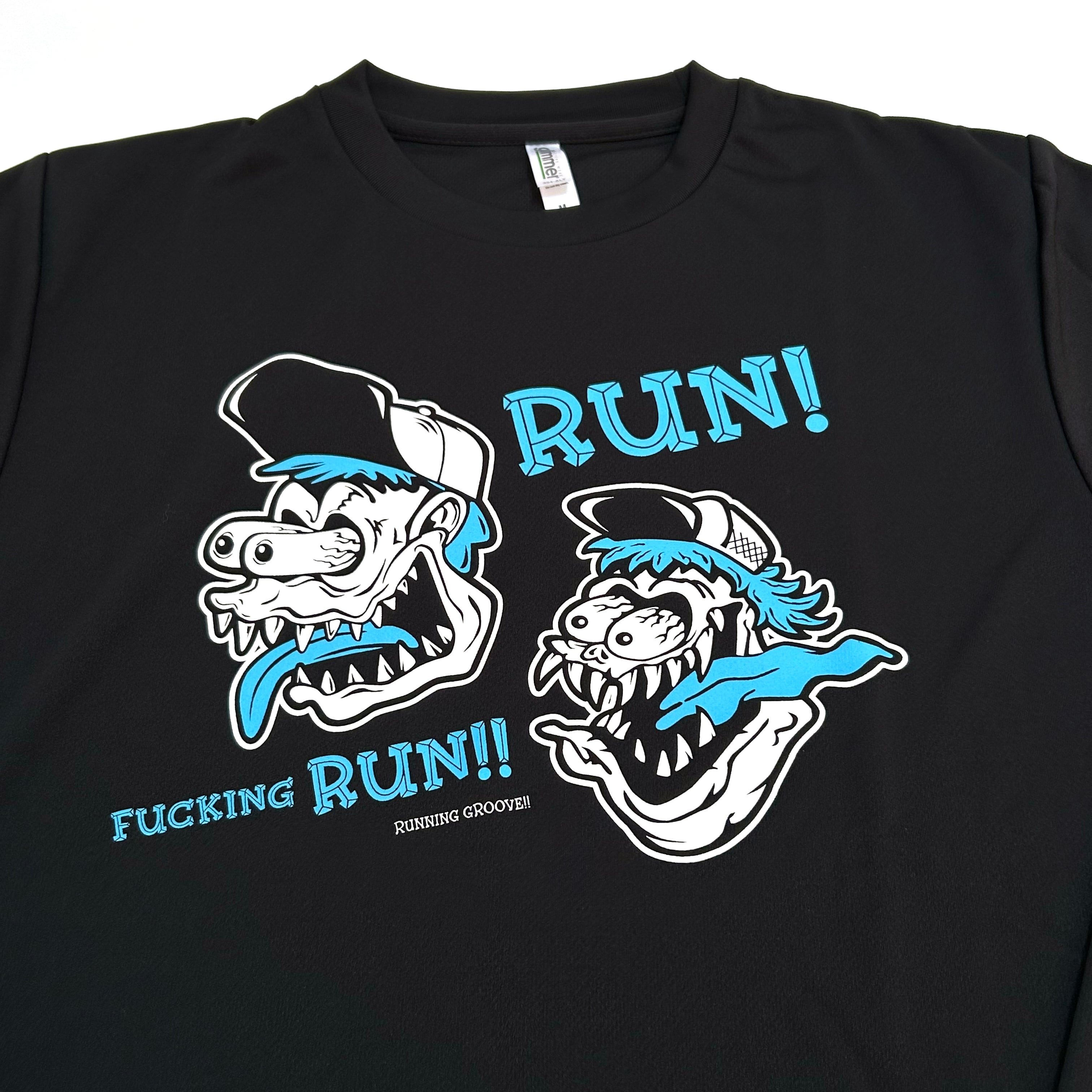 RUN! FUCKING RUN!! （glimmer 4.4oz ドライロングスリーブTシャツ