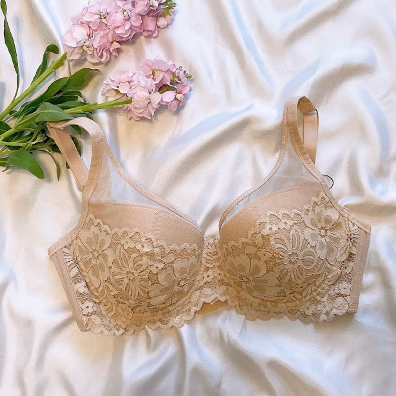 グラマーさん（大きなサイズ）PROMISEパテッドブラ85F.90F（日本サイズG70.G75）PM-L6401