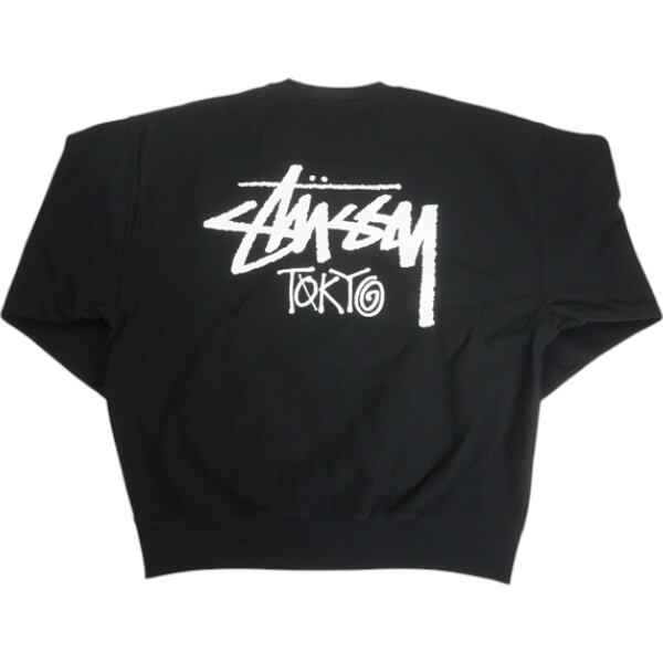 Size【M】 STUSSY ステューシー STOCK PARIS CREW BLACK パリ限定