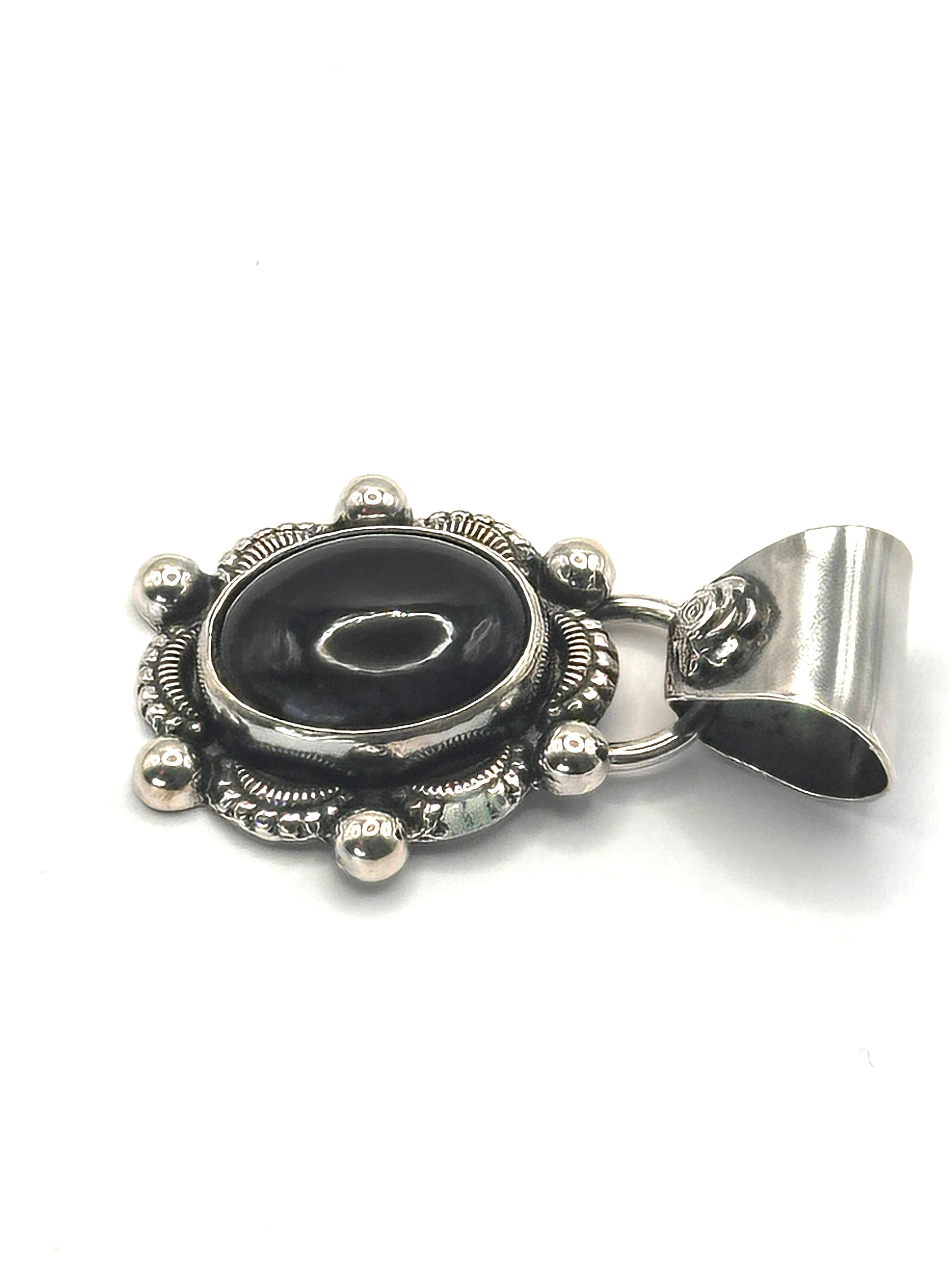 Ericka Nicolas Begay Onyx Pendant Top | OLD HANNNA