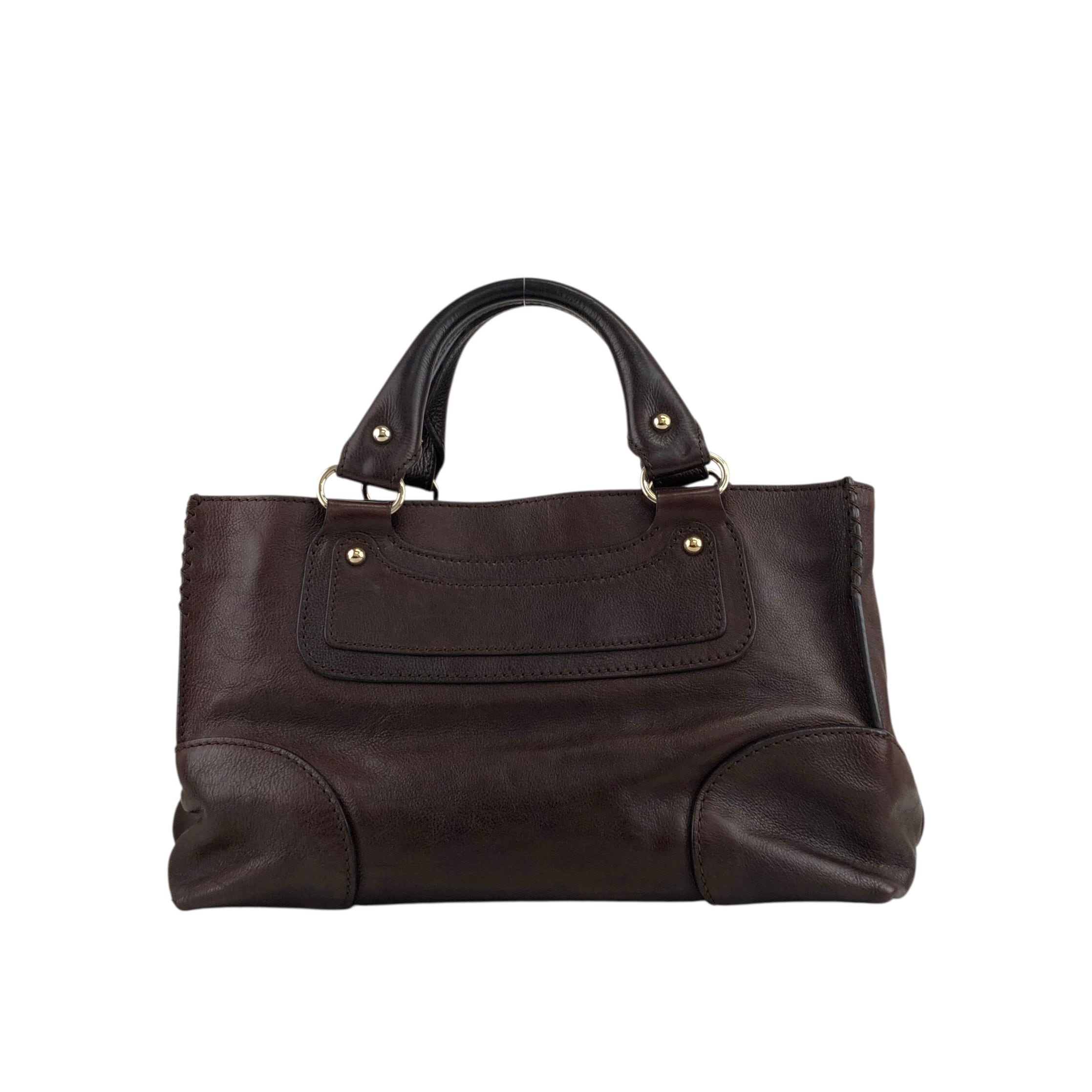 CELINE セリーヌ ブギーバッグ ハンドバッグ ブラウン 馬車 レザー