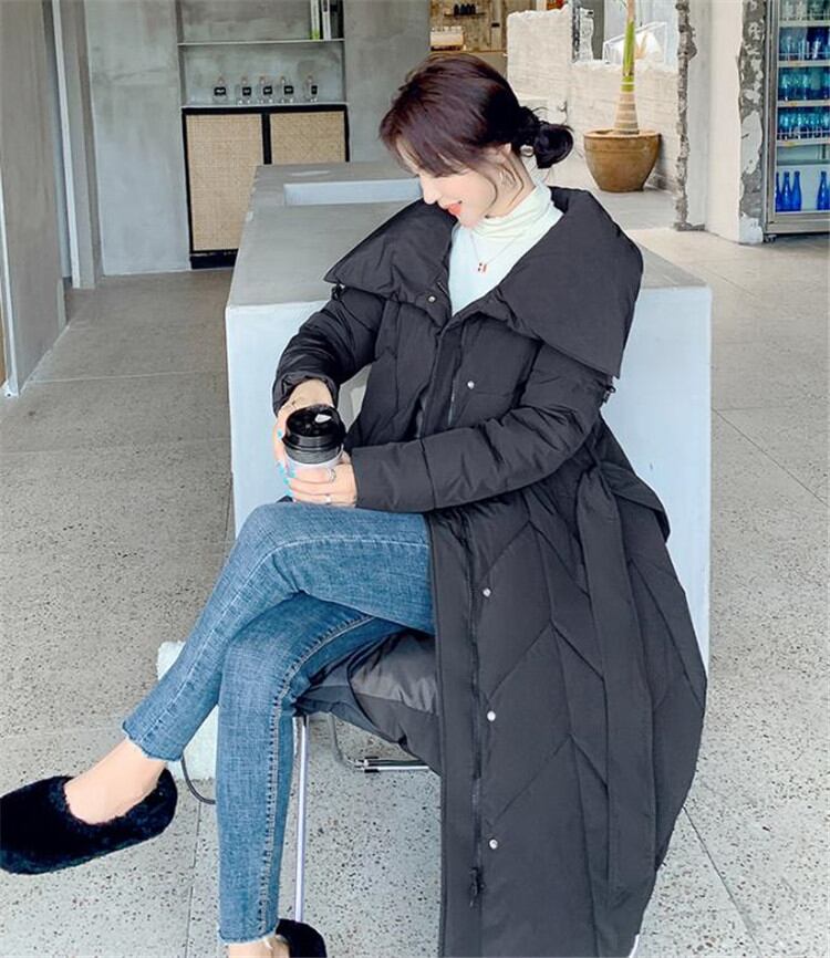 新製品 早い者勝ち 中・長セクション バンディング 韓国版 ダウンコート 厚手