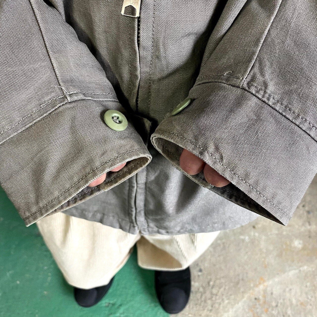 カーハート スイングトップ ワークジャケット メンズL 古着 Carhartt 