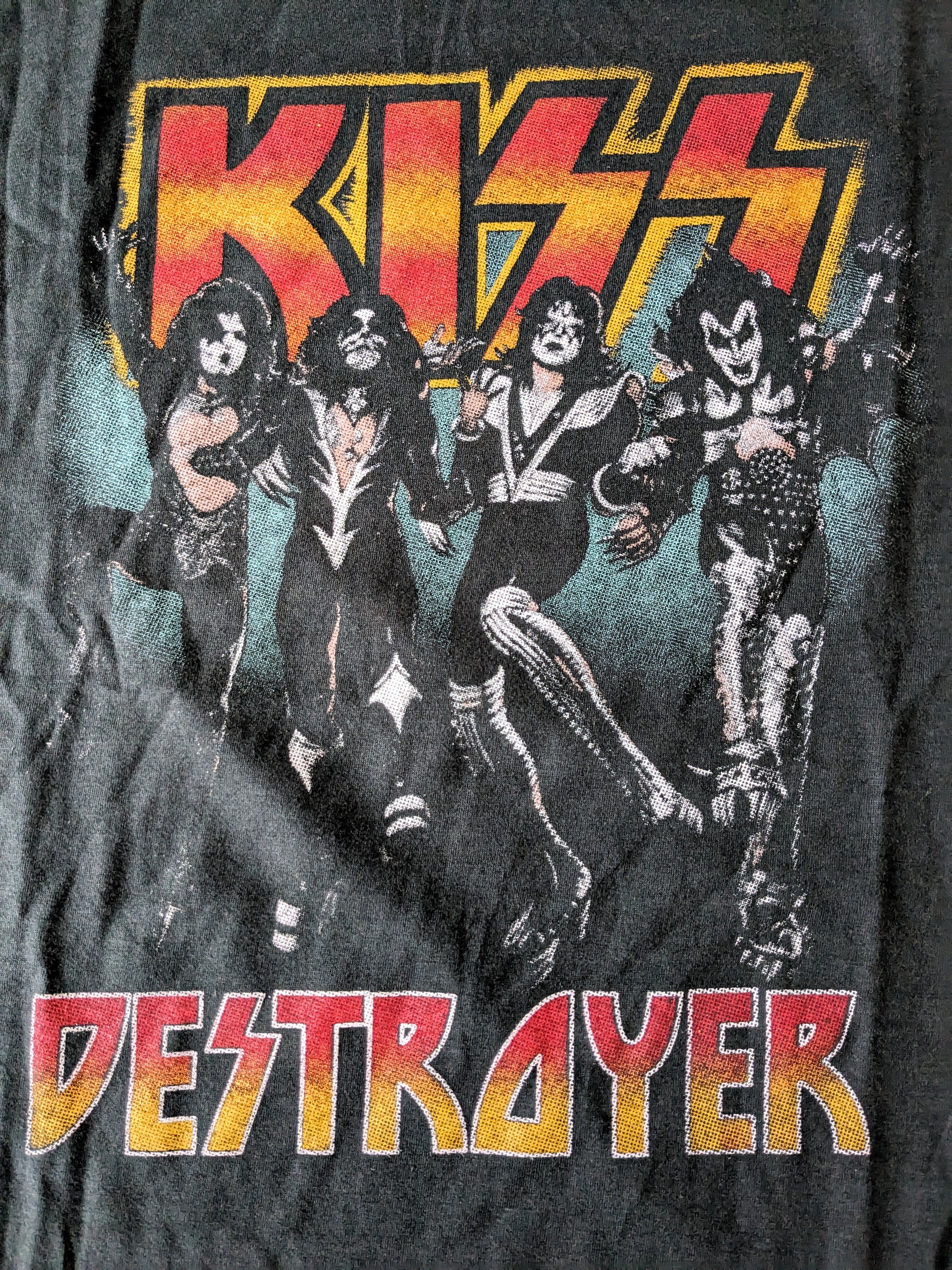 ♧【KISS（キッス）】『destroyer』Tシャツ / ビンテージ加工