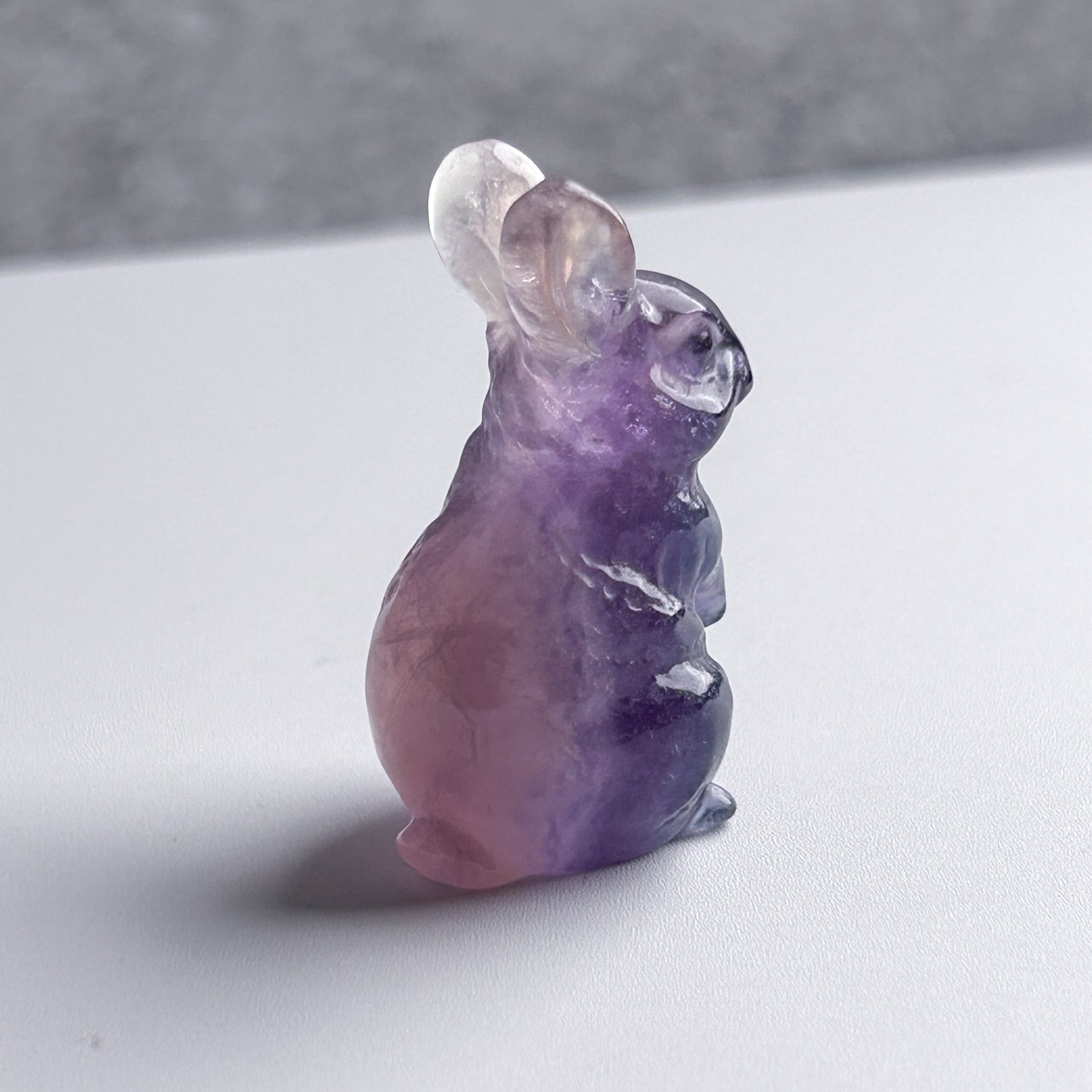フローライト うさぎ 01 カービング * Fluorite * 天然石