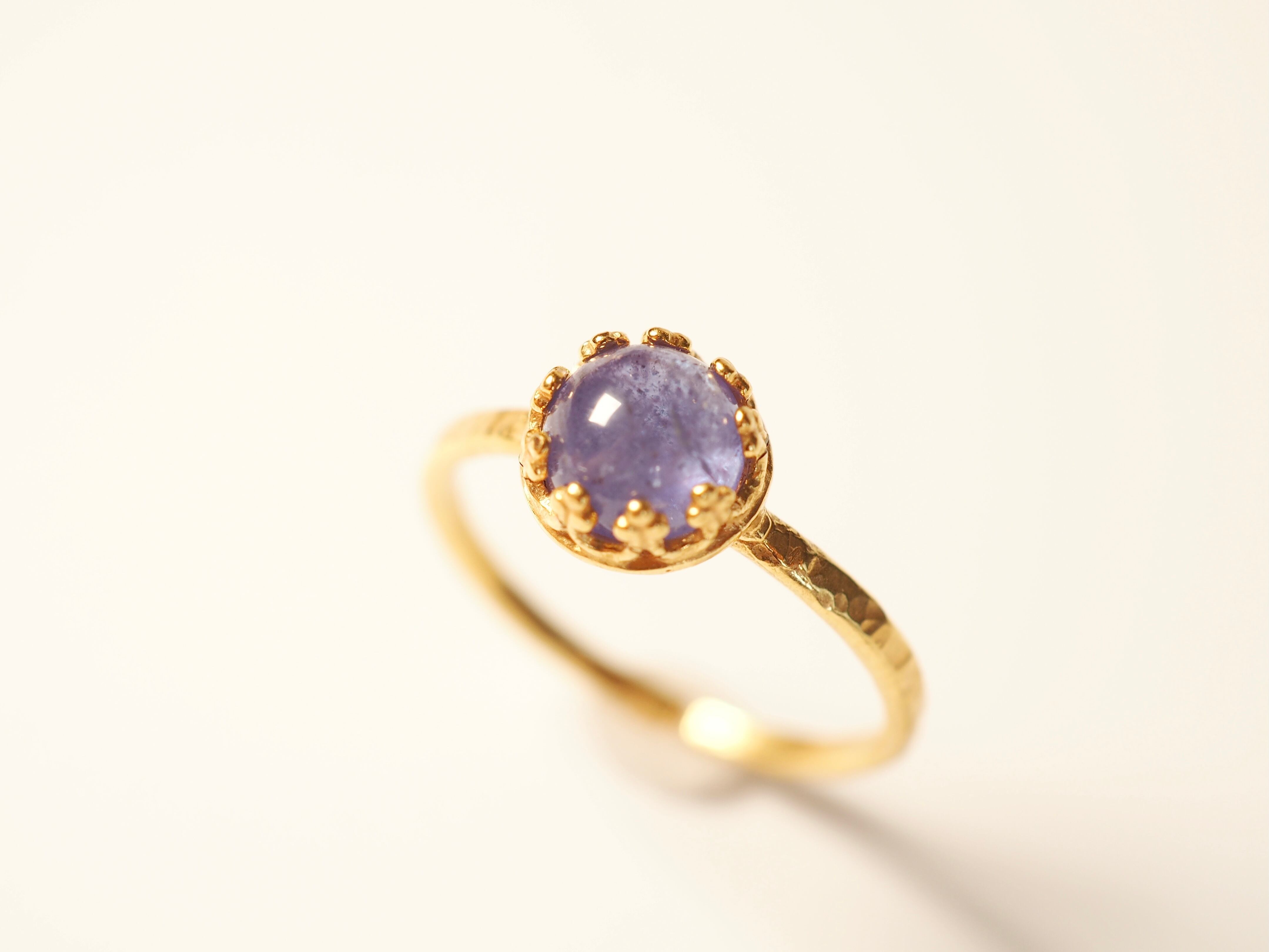 【タンザナイト】ヴェルメイユラウンドリング