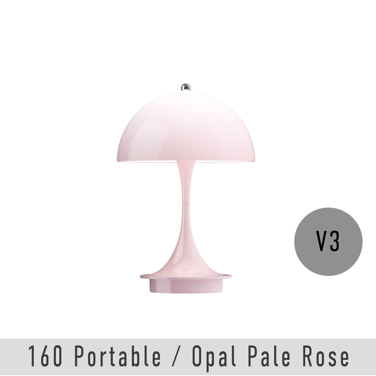 パンテラ 160 ポータブル / オパール・ペール・ローズ V3 / Panthella