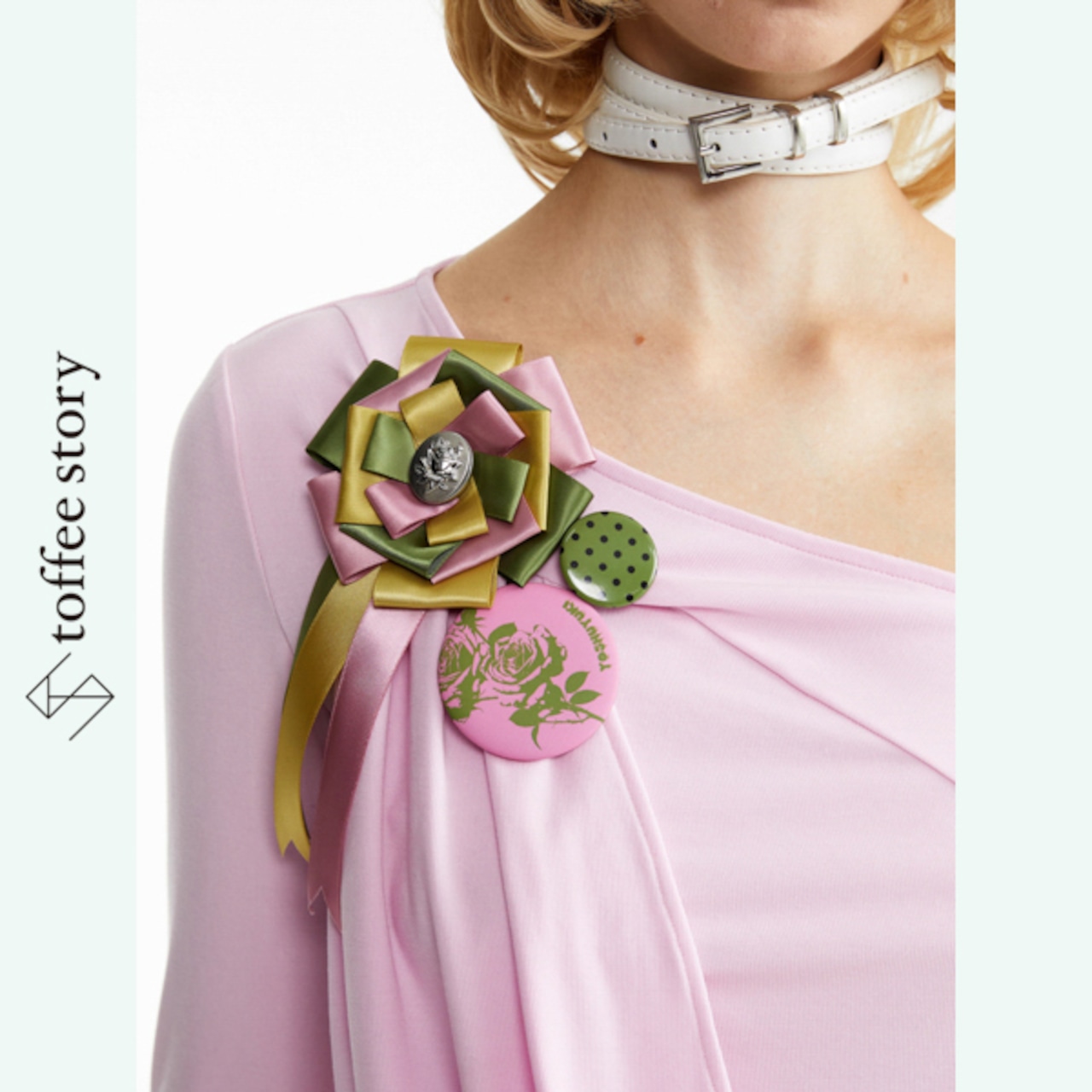 【3pattern】リボンとエンブレムの詩学ブローチセット 《B0048》