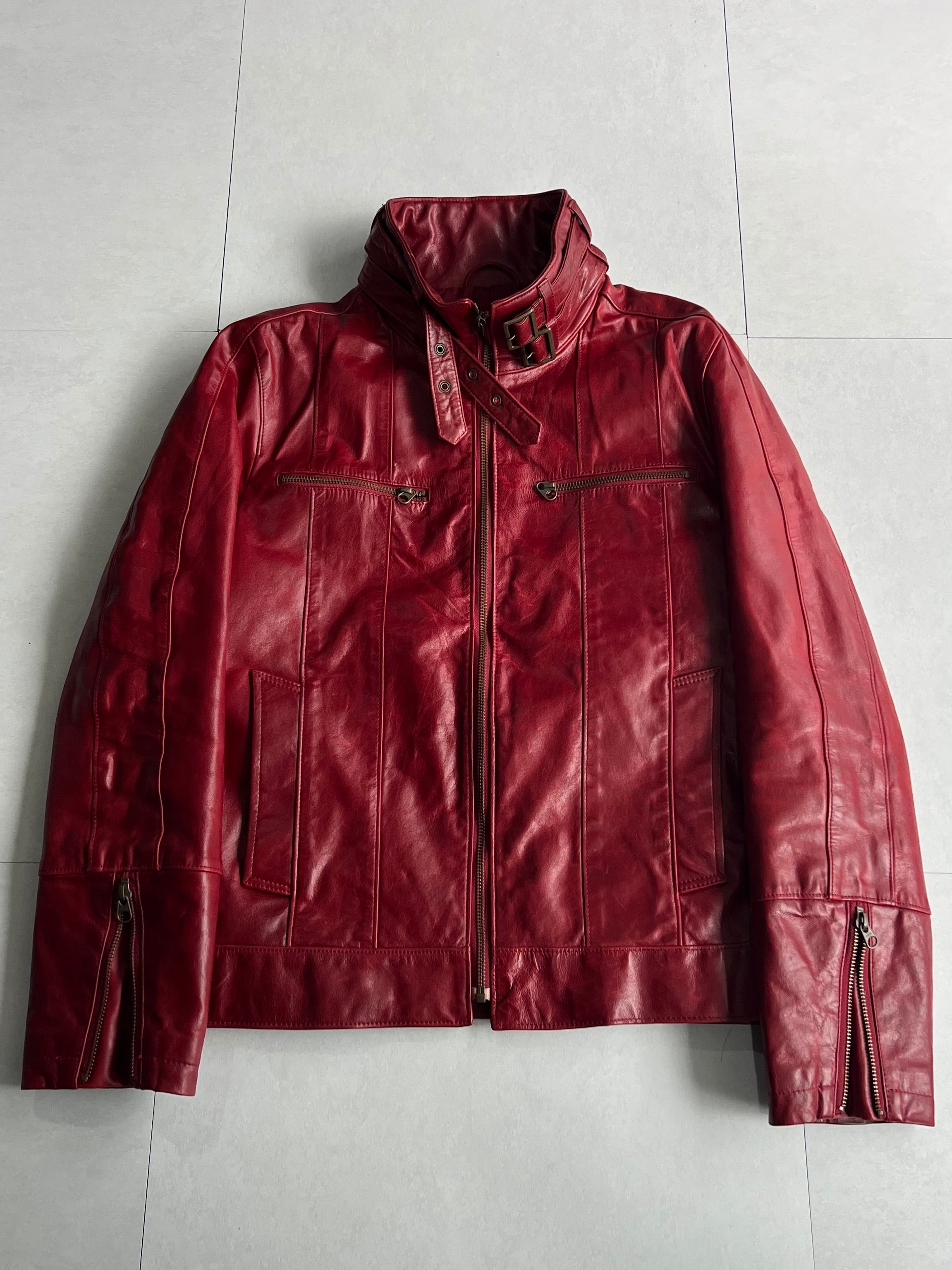 "TORNADO MART" Gimmick Leather Jacket