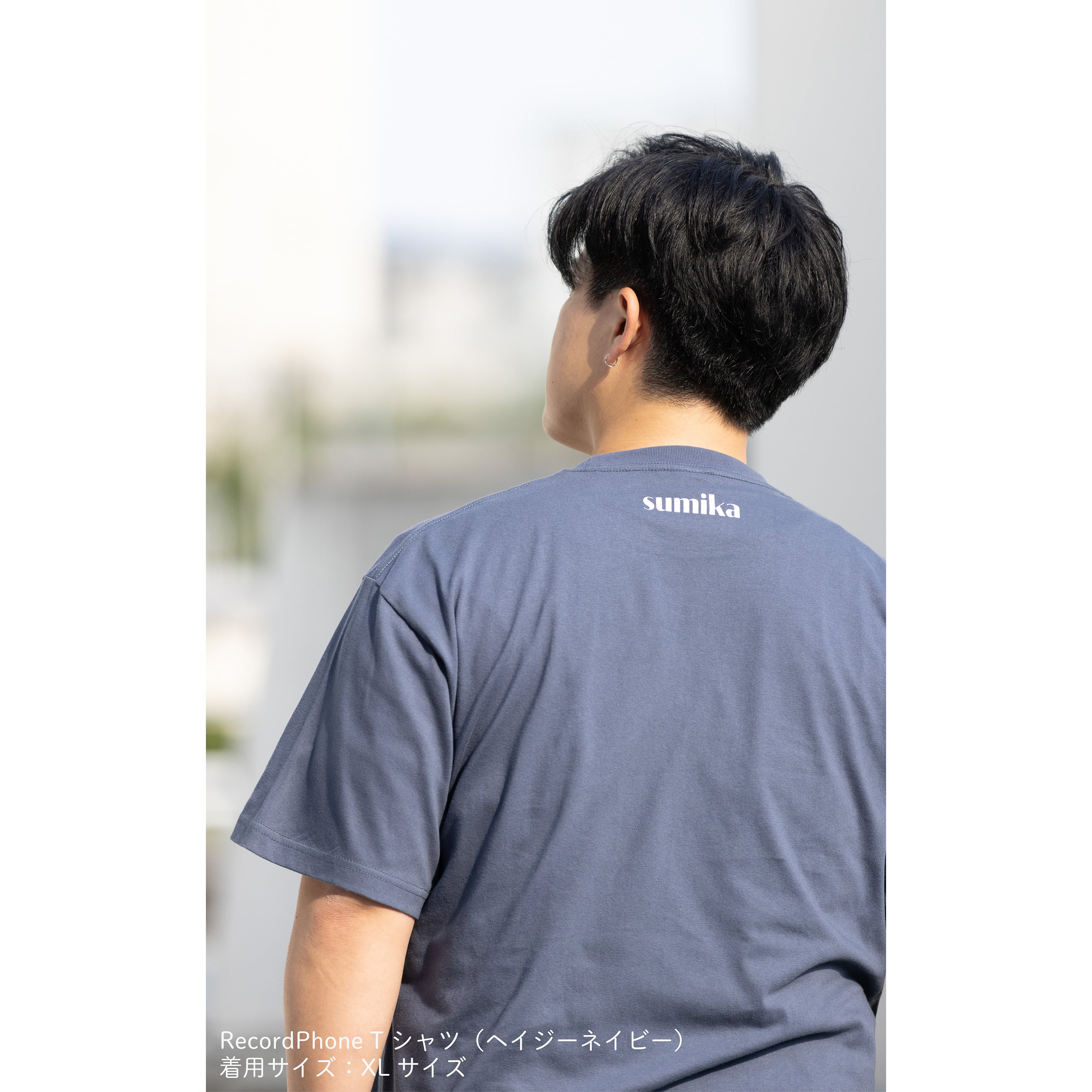 sumika / RecordPhone Tシャツ（ヘイジーネイビー） | shop Engawa