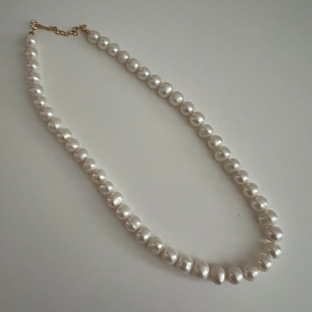 S925 round pearl necklace (N54)