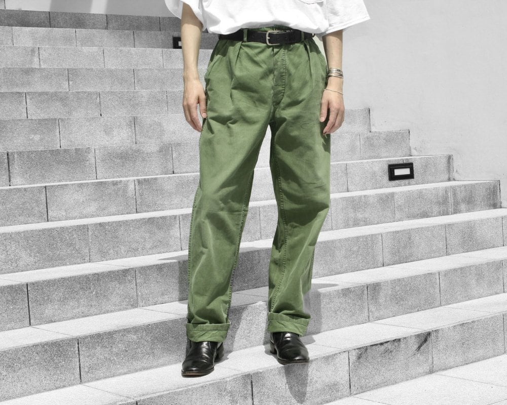 Swedish Army Vintage Utility Pants [1970s ~] Swedish Army Work Trousers C54  | beruf powered by BASE