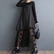 メッシュ レース サスペンンダースカート 00026