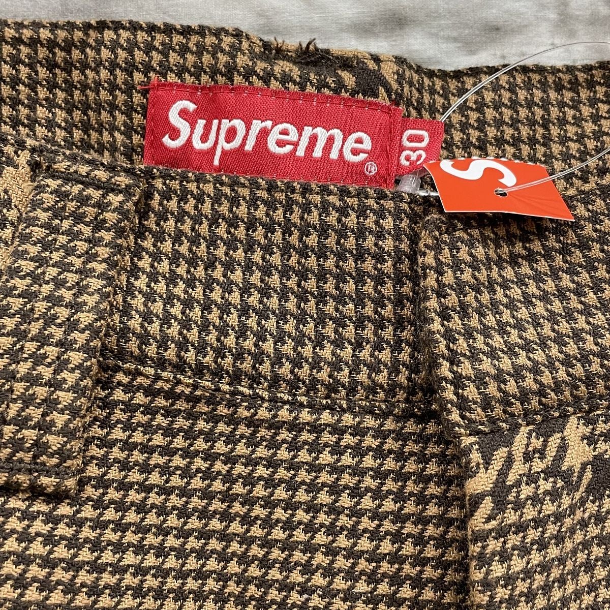 Supreme/シュプリーム【20AW】Work Pant 千鳥格子柄 ロゴワークパンツ