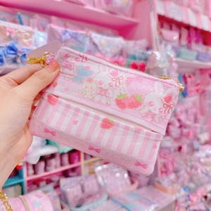 【N9】18-7キーリール付きポーチ（ポケットティッシュ入り）