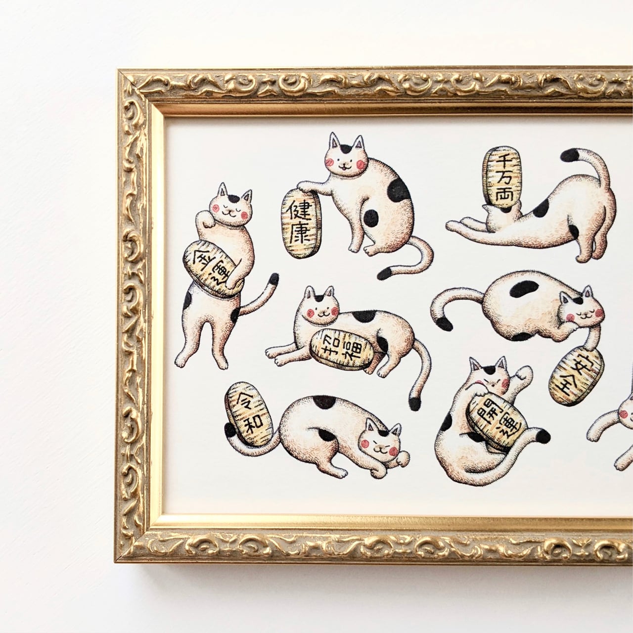 2L まねきねこアソート アートプリント/イラスト複製画 | Cashew fafa