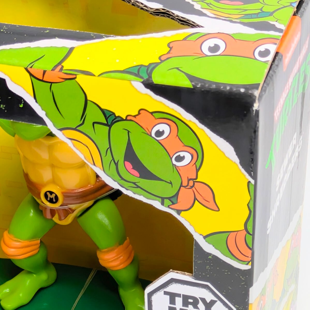 ☆US直輸入☆【 Teenage Mutant Ninja Turtles（ ティーンエイジ ミュータント ニンジャ タートルズ ）】 Turtles Sewer Shredders Pull Back Vehicles / 5インチ タートルズ スケートプルバックトイ / ミケランジェロ〚アメリカン雑貨 アメトイ〛