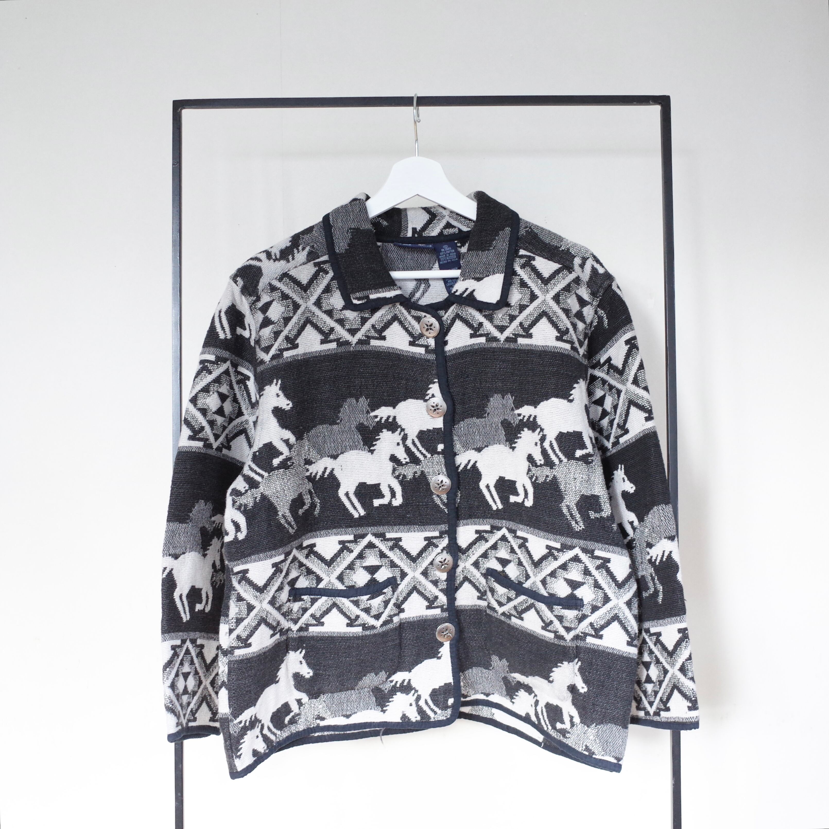 Horse pattern cotton jacket