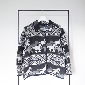 Horse pattern cotton jacket