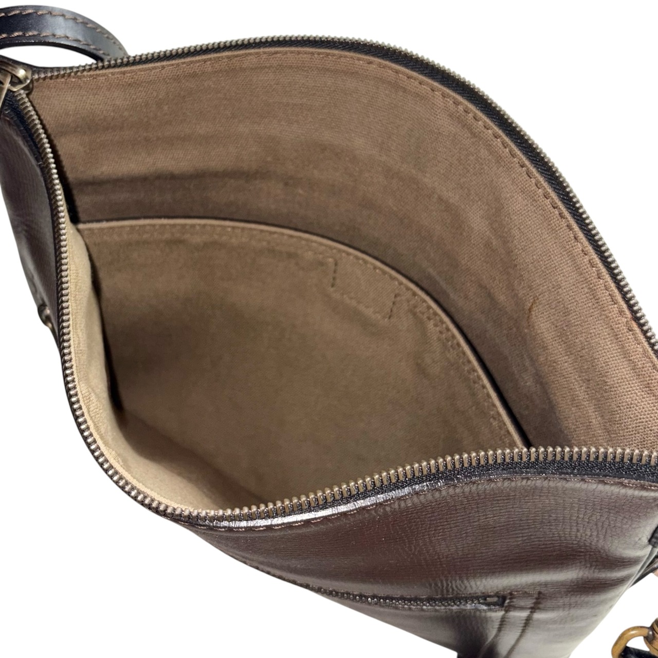 LOUIS VUITTON “Utah” leather shoulder bag