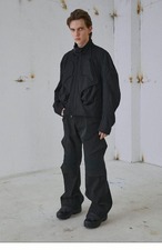 54A0 Pleated Armored Racer Jacket