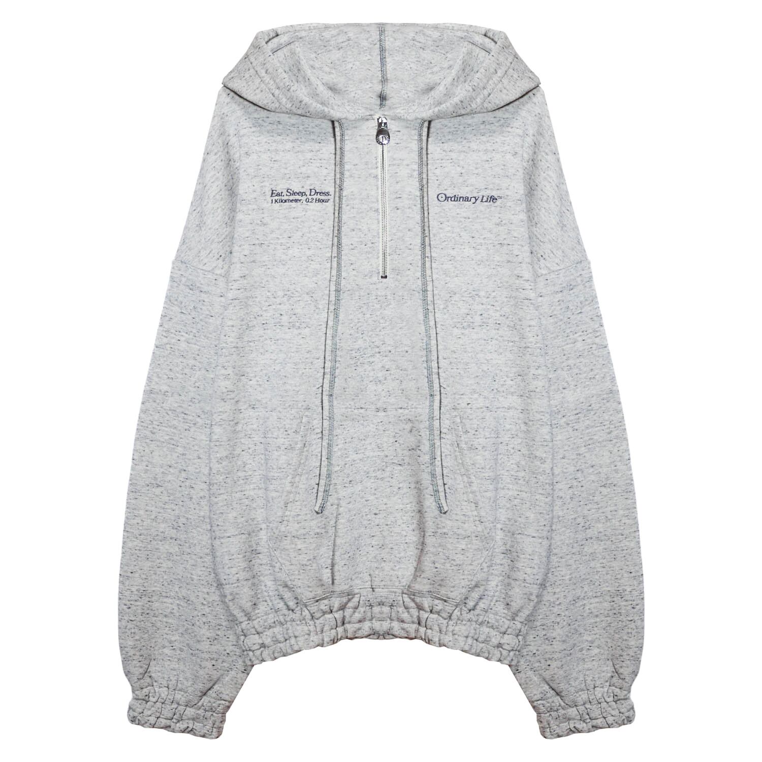 SHINYA KOZUKA | ORDINALY ZIP HOODIE (SALT) | UNEEK BASEMNT