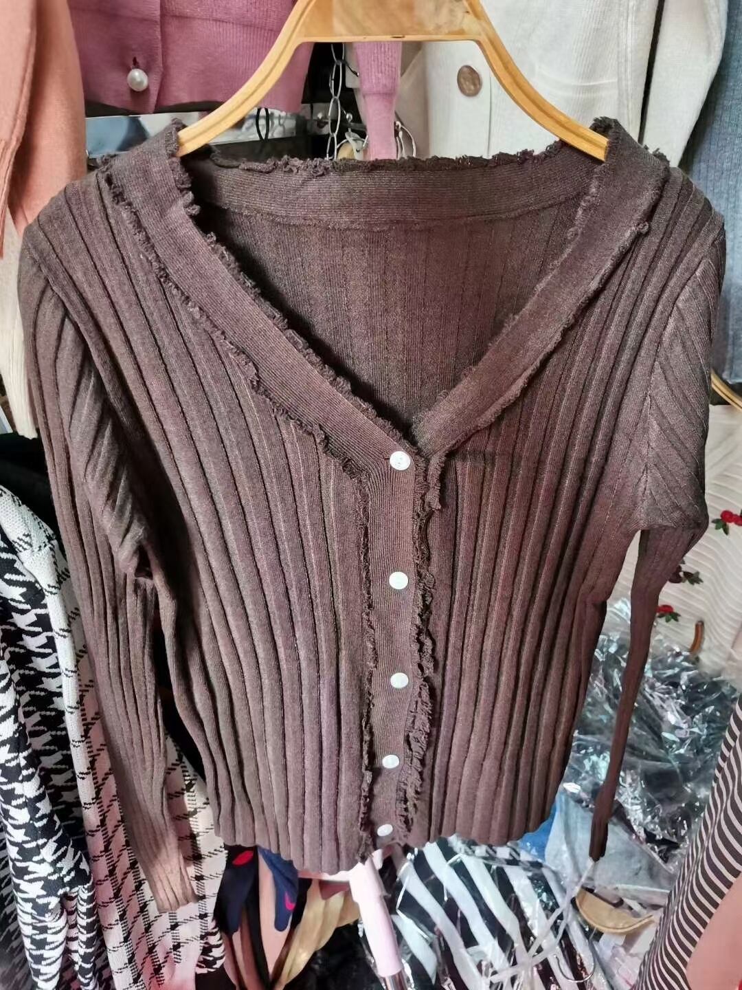 フリンジ加工　カーディガン AJ−12541-05