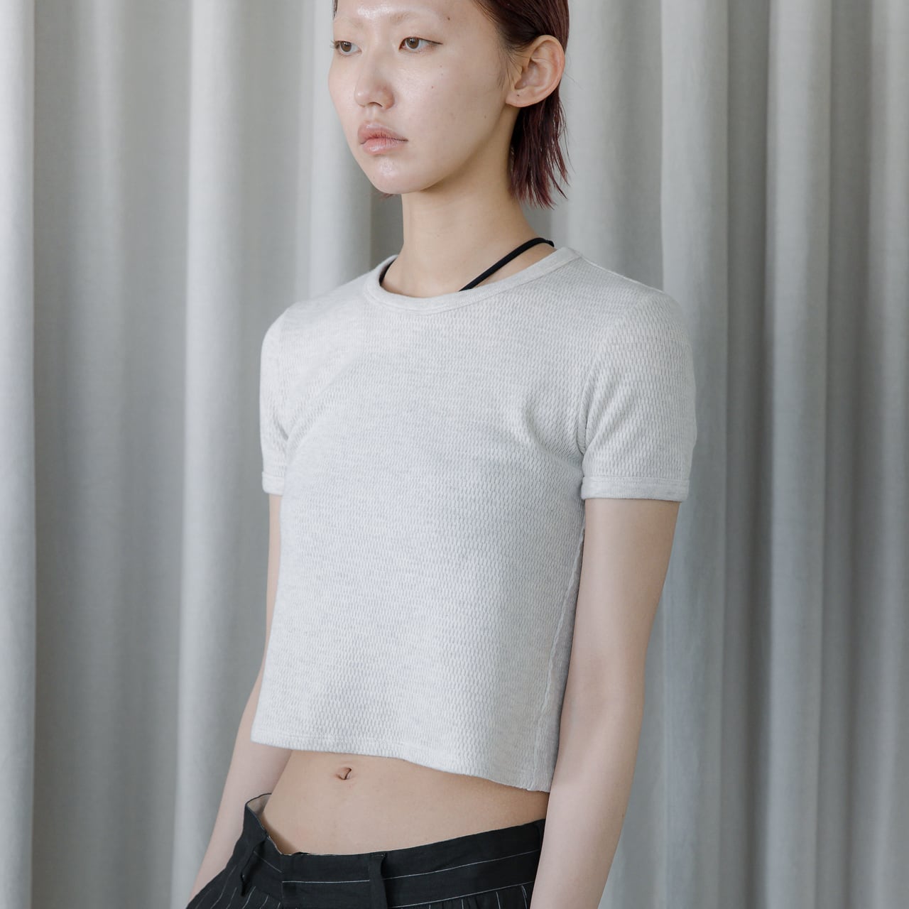 AO-87 honeycomb thermal tee / off white