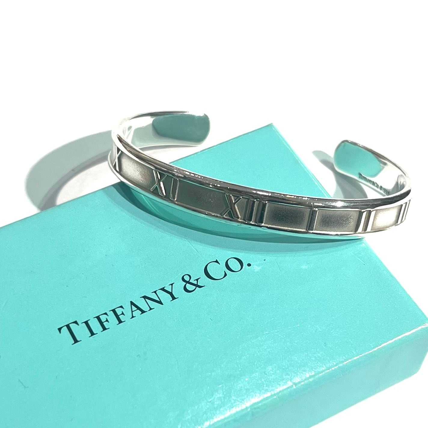 TIFFANY&CO】t1990 アトラス オープンバングル／シルバー925／洗練