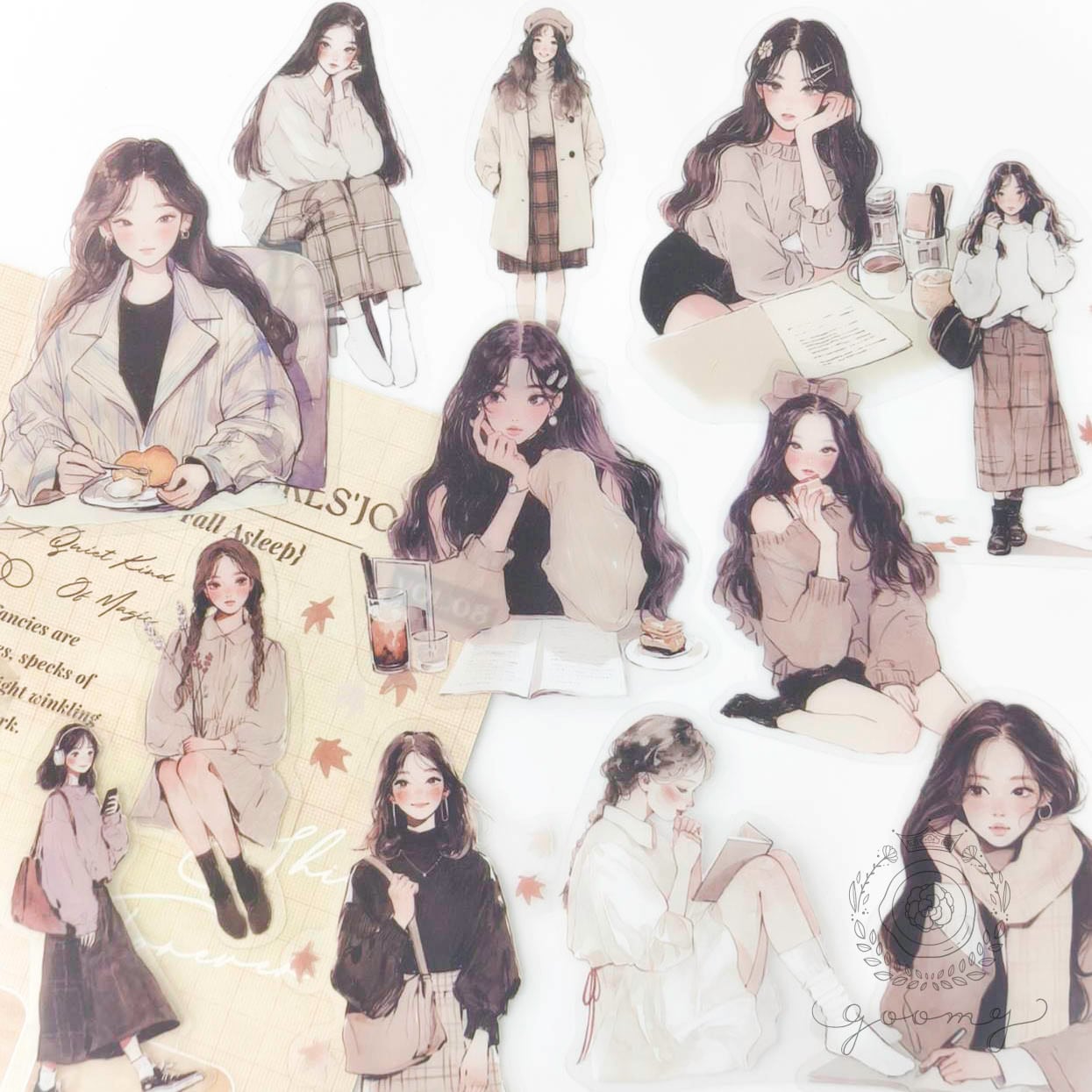 イラストフレークシール GIRL'S JOURNAL2 <S858>