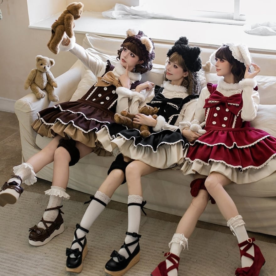 ロリィタ ガーリー ハンドメイド品＋既製品大量まとめ売り ロリィタ ガーリー夢かわいい アニマル耳 うさぎ くま ネコ レッグ