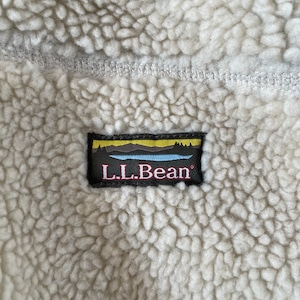 【L.L.Bean】 フリース ベスト フルジップ ワンポイント ロゴ M アメリカ古着