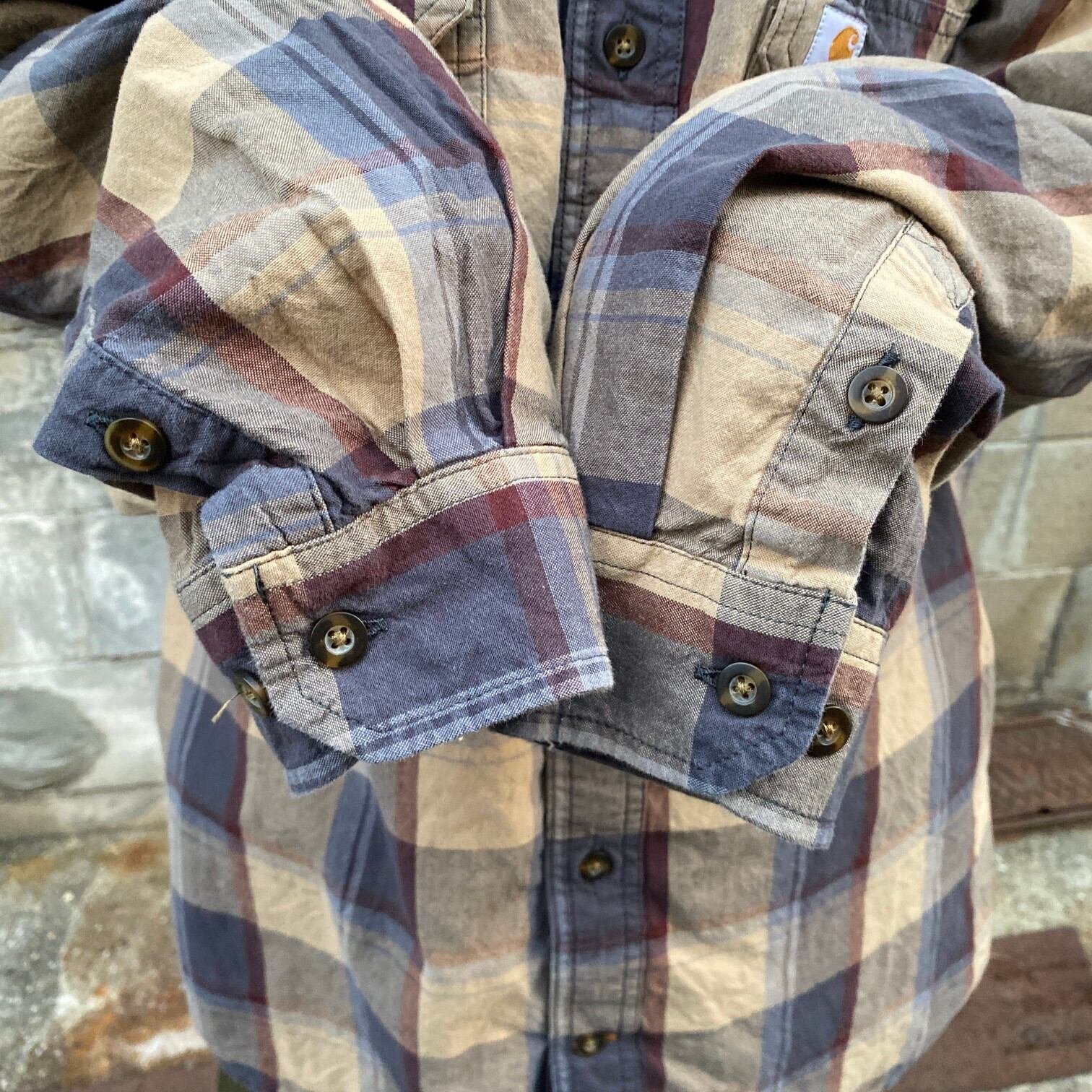 Carhartt カーハート 長袖 チェック柄 コットンボタンダウンシャツ