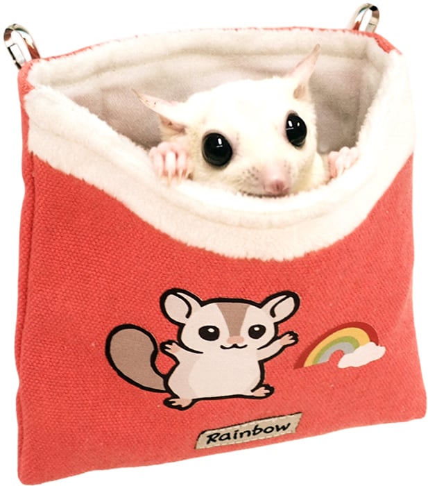 【小動物用品】モモポケ クリーム/コーラル/ミント