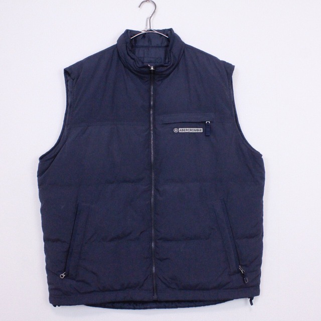 【Caka act2】"ABERCROMBIE AND FITCH" "Reversible" Vintage Loose Down Vest