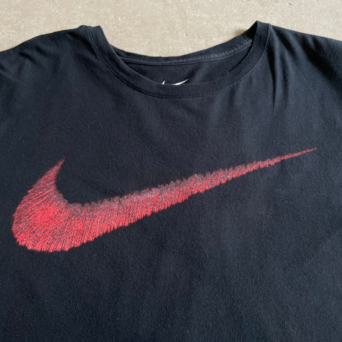 NIKE ナイキ ビッグスウォッシュ ロゴプリント Tシャツ メンズXL 古着 