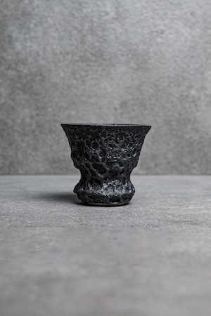 goblet pot -silver apollo- S