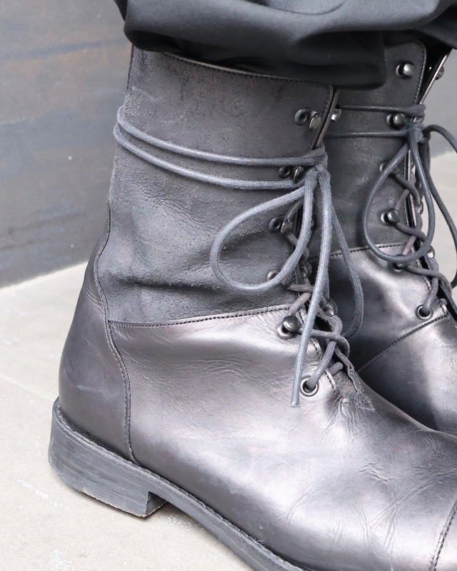 【Y's】lace up leather boots