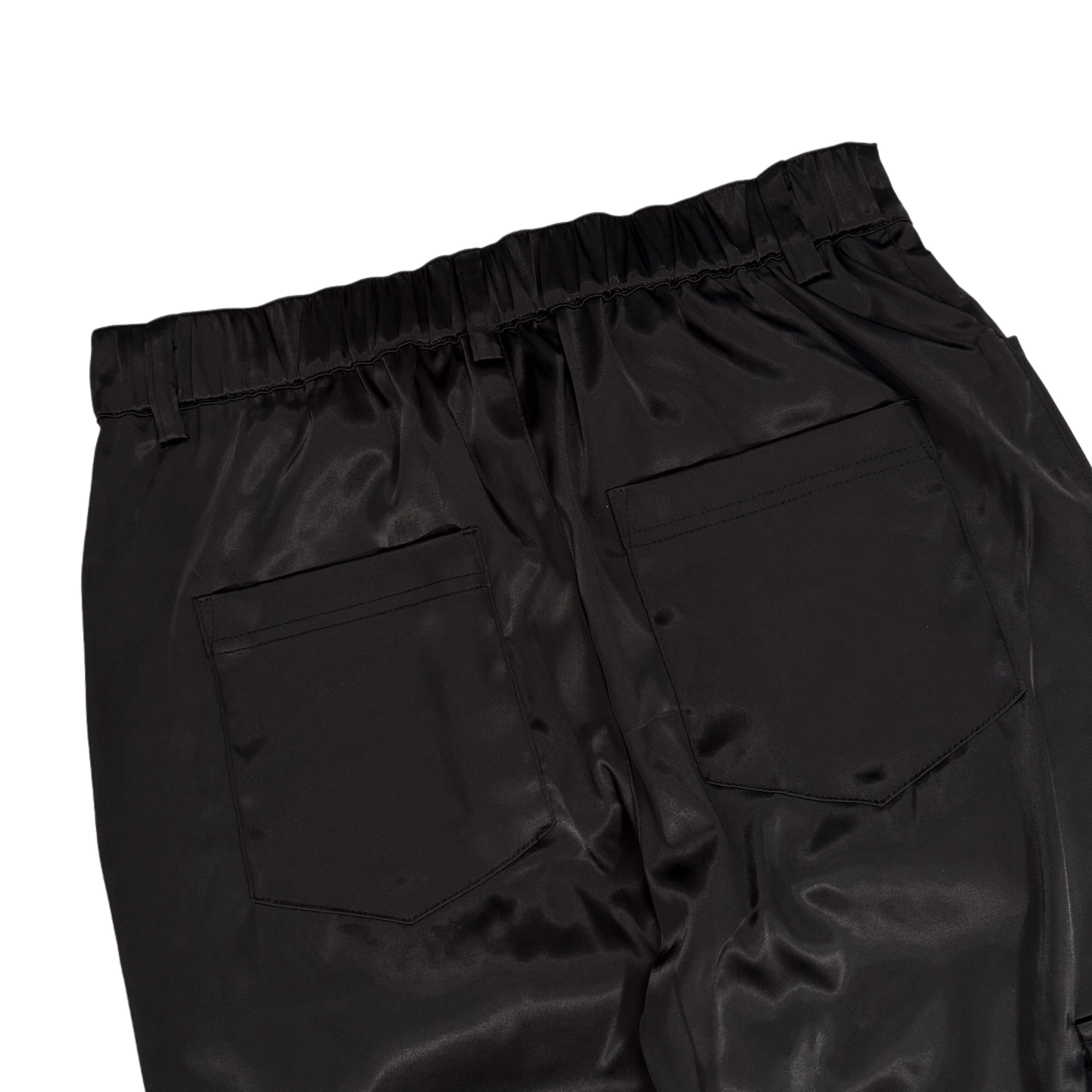 EYE刺繍入り高品質SATIN LACE-UP VISUAL PANTS | NIER CLOTHING