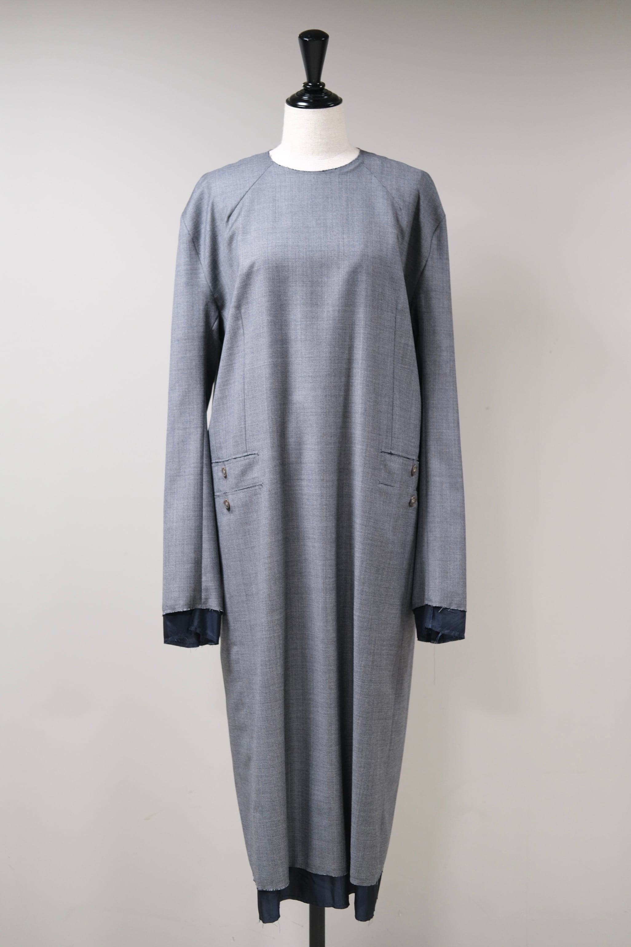【SONIA CARRASCO】TAILORED DRESS -LIGHT GREY-