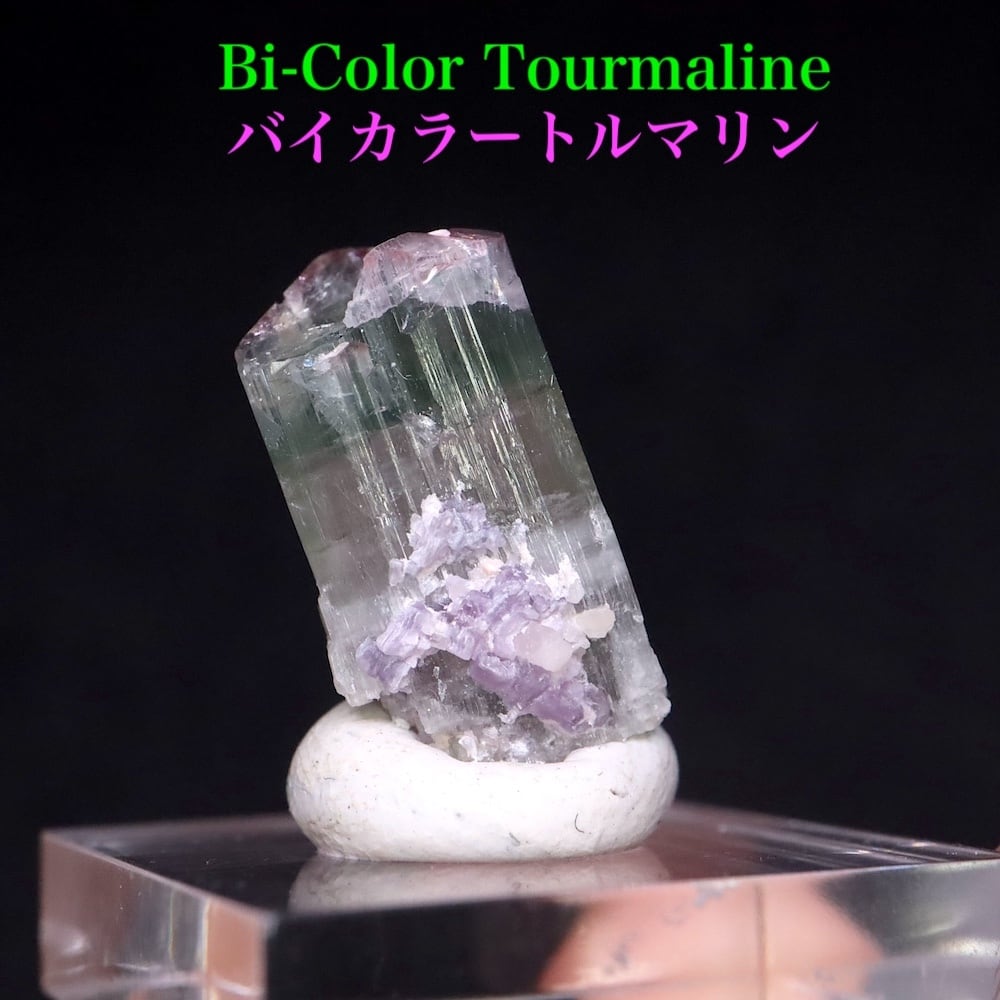 バイカラー トルマリン カリフォルニア産 2.9g T759 鉱物 天然石 バイカラー トルマリン カリフォルニア産 2.9g T759 鉱物 天然石