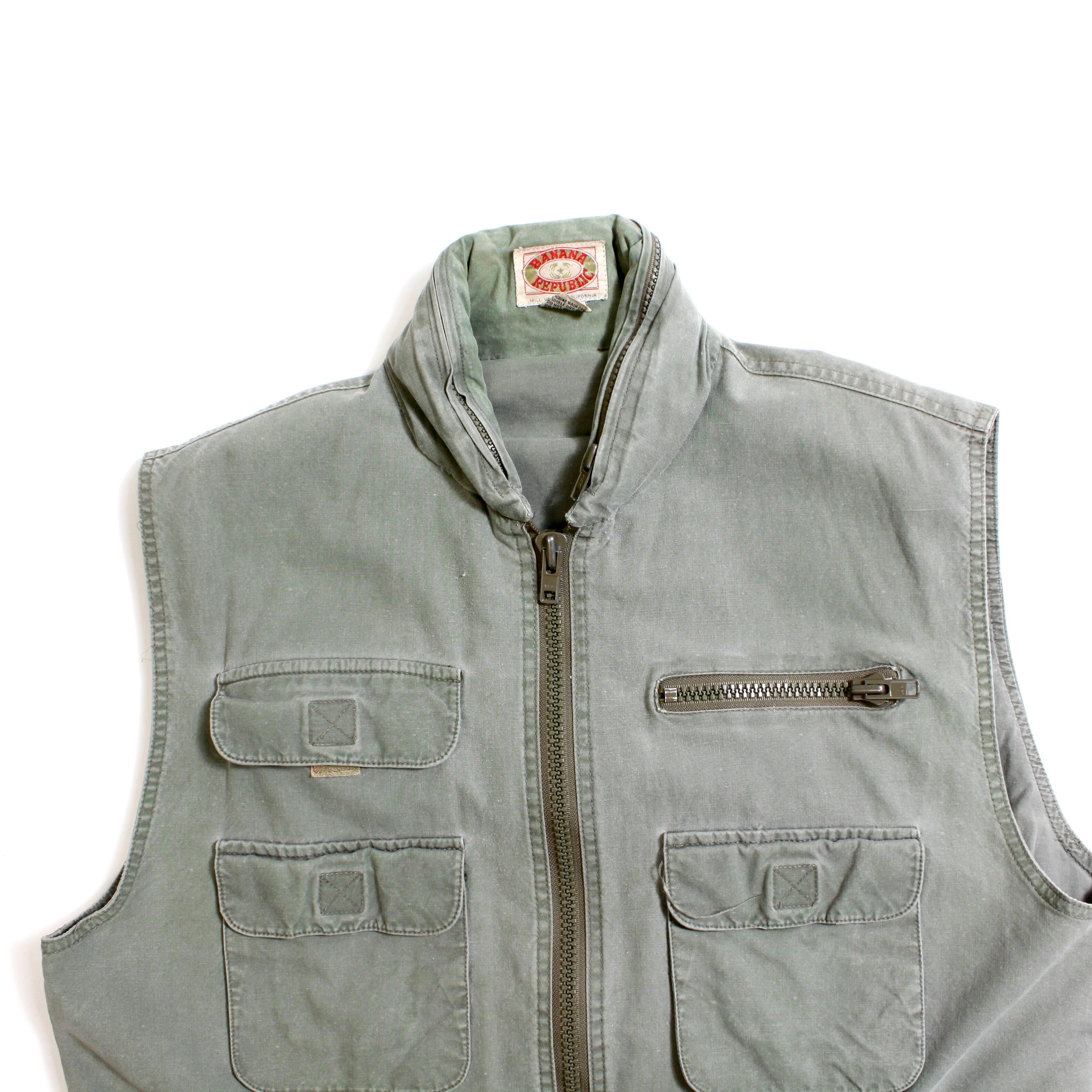 0293. 1980's banana republic safari vest 80s 80年代 バナナリ ...