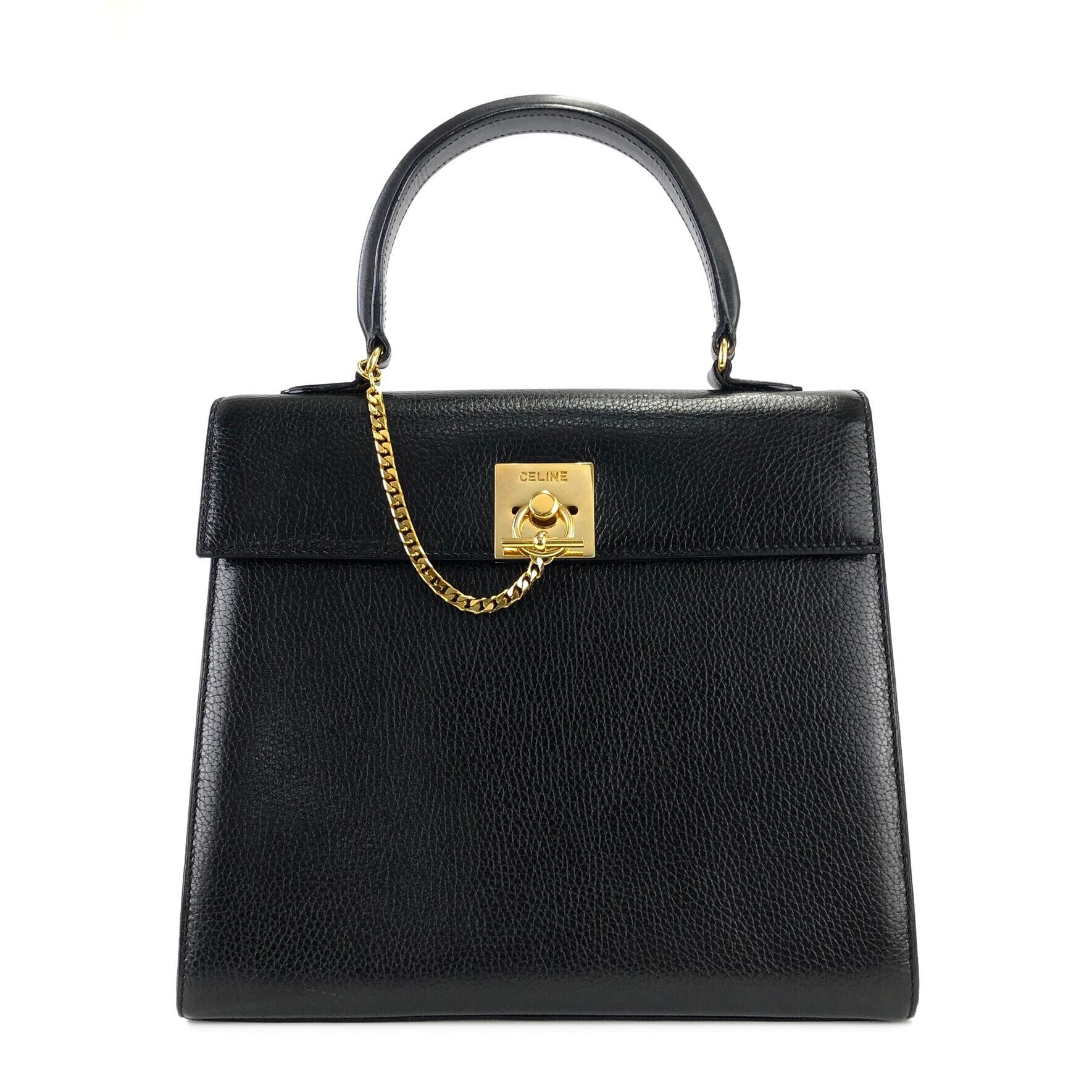 CELINE セリーヌ マンテル エンボスレザー トップハンドル CELINE セリーヌ マンテル エンボスレザー トップハンドル