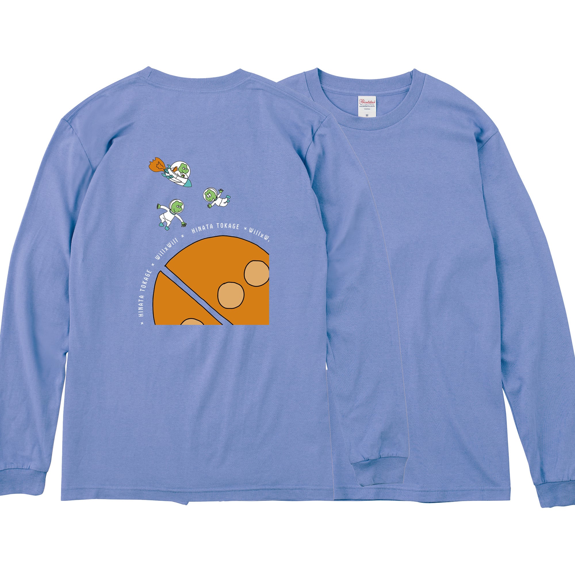 ロンT他　ナルちゃん❣️ ヒナタトカゲ×WillxWillコラボ トカゲちゃん ロンT Dusty Blue